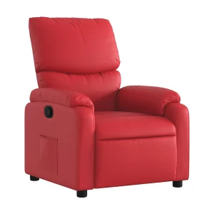 Fauteuil verstelbaar kunstleer rood