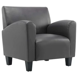 Fauteuil kunstleer grijs Fauteuil kunstleer grijs
