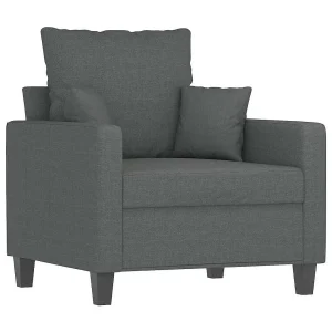 Fauteuil 60 cm stof donkergrijs Fauteuil 60 cm stof donkergrijs