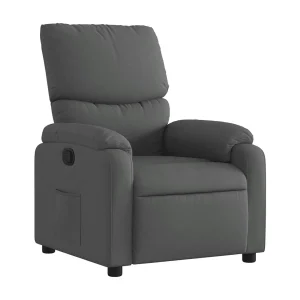 Fauteuil verstelbaar stof donkergrijs Fauteuil verstelbaar stof donkergrijs