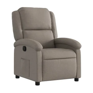Fauteuil verstelbaar stof taupe Fauteuil verstelbaar stof taupe