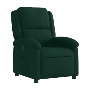 Fauteuil verstelbaar fluweel donkergroen Fauteuil verstelbaar fluweel donkergroen