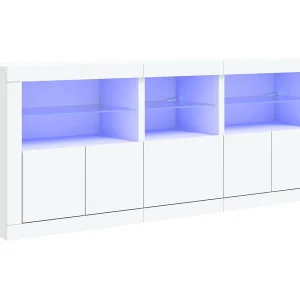 Dressoir met LED-verlichting 162x37x67 cm wit Dressoir met LED-verlichting 162x37x67 cm wit