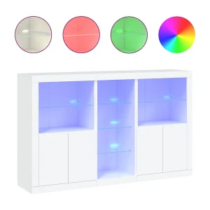 Dressoir met LED-verlichting 162x37x100 cm wit Dressoir met LED-verlichting 162x37x100 cm wit