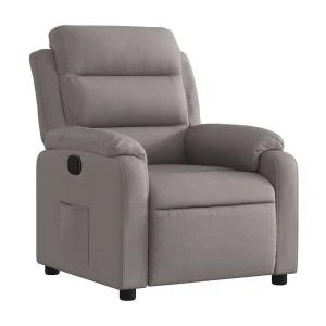 Fauteuil verstelbaar stof taupe Fauteuil verstelbaar stof taupe