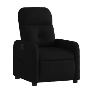 Fauteuil verstelbaar stof zwart