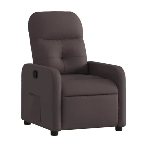 Fauteuil verstelbaar stof donkerbruin Fauteuil verstelbaar stof donkerbruin