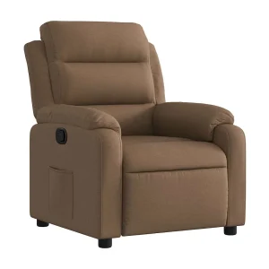 Fauteuil verstelbaar stof bruin