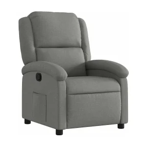 Fauteuil verstelbaar stof donkergrijs Fauteuil verstelbaar stof donkergrijs