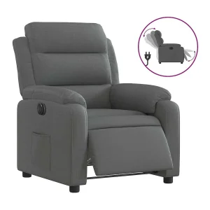 Fauteuil elektrisch verstelbaar stof donkergrijs Fauteuil elektrisch verstelbaar stof donkergrijs