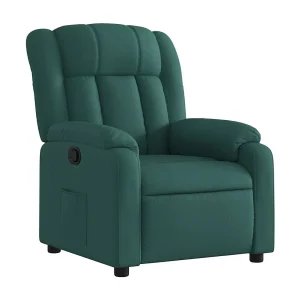 Fauteuil verstelbaar stof donkergroen Fauteuil verstelbaar stof donkergroen