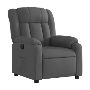 Fauteuil verstelbaar stof donkergrijs Fauteuil verstelbaar stof donkergrijs