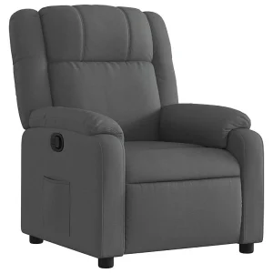 Fauteuil verstelbaar stof donkergrijs Fauteuil verstelbaar stof donkergrijs