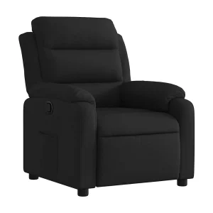 Fauteuil verstelbaar stof zwart