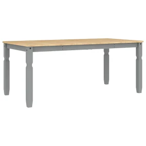 Eettafel Corona 180x90x75 cm massief grenenhout grijs Eettafel Corona 180x90x75 cm massief grenenhout grijs