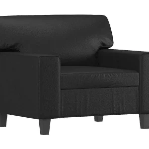 Fauteuil 60 cm kunstleer zwart Fauteuil 60 cm kunstleer zwart