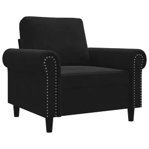 Fauteuil 60 cm fluweel zwart Fauteuil 60 cm fluweel zwart