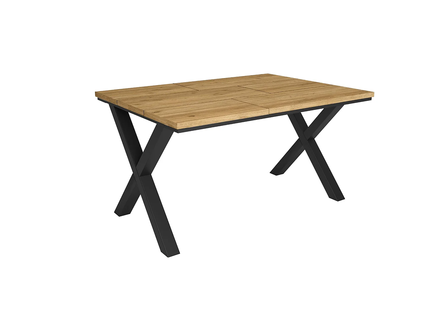 Eettafel, 140x90x74cm, Voor 6 personen, Dining Table, Eiken