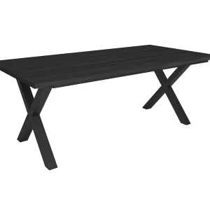 Eettafel, 194x90x74cm, Voor 10 personen, Dining Table, Zwart Eettafel, 194x90x74cm, Voor 10 personen, Dining Table, Zwart