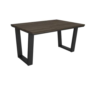 Eettafel, 140x90x74cm, Voor 6 personen, Dining Table, Donkere eik Eettafel, 140x90x74cm, Voor 6 personen, Dining Table, Donkere eik
