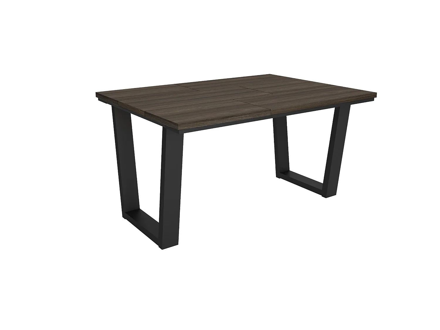 Eettafel, 140x90x74cm, Voor 6 personen, Dining Table, Donkere eik