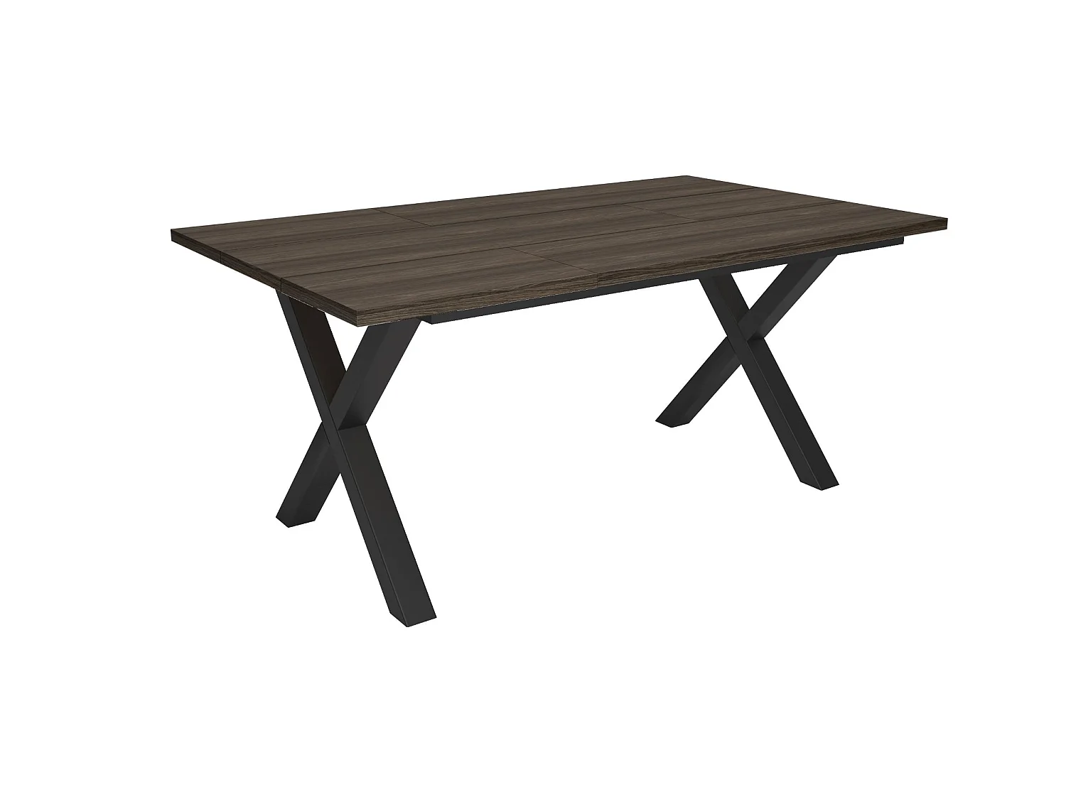 Eettafel, 167x90x74cm, Voor 8 personen, Dining Table, Donkere eik