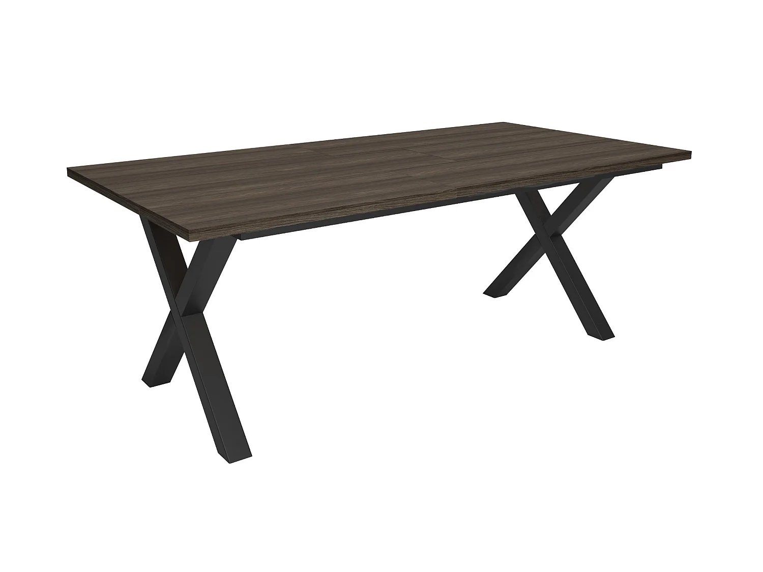 Eettafel, 194x90x74cm, Voor 10 personen, Dining Table, Donkere eik