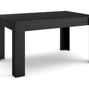 Eettafel, 140x90x76cm, Voor 6 personen, Dining Table, Zwart Eettafel, 140x90x76cm, Voor 6 personen, Dining Table, Zwart