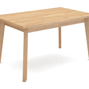 Eettafel, 140x90x75cm, Voor 6 personen, Houten poten, Eiken Eettafel, 140x90x75cm, Voor 6 personen, Houten poten, Eiken