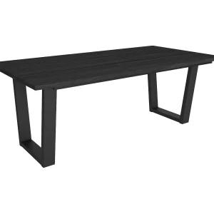 Eettafel, 194x90x74cm, Voor 10 personen, Dining Table, Zwart Eettafel, 194x90x74cm, Voor 10 personen, Dining Table, Zwart