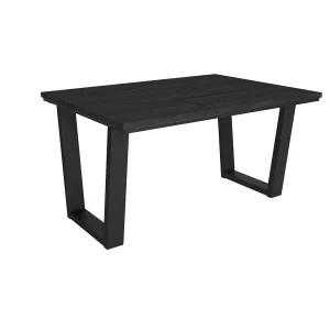 Eettafel, 140x90x74cm, Voor 6 personen, Dining Table, Zwart Eettafel, 140x90x74cm, Voor 6 personen, Dining Table, Zwart