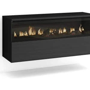 Elektrische haard LED , 102x35x45cm, 1 opening, 1 deur, Elektrische haard, Hangend, Zwart Elektrische haard LED , 102x35x45cm, 1 opening, 1 deur, Elektrische haard, Hangend, Zwart
