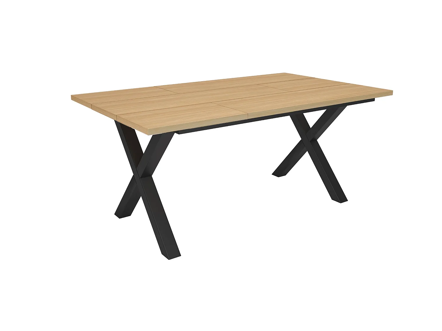Eettafel, 167x90x74cm, Voor 8 personen, Dining Table, Eiken soft