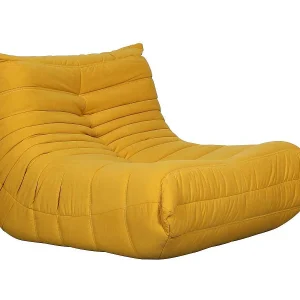 Fauteuil 87x70x102 cm geel nua n23-14