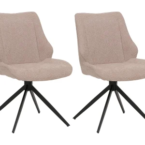Eetkamerstoel MCW-O48 (set van 2),  beige
