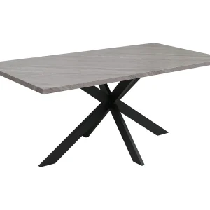 Eettafel MCW-O55,  marmerlook grijs