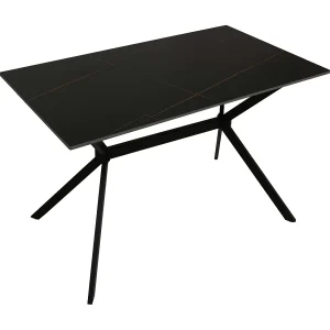 Eettafel MCW-O58,  zwart-goud