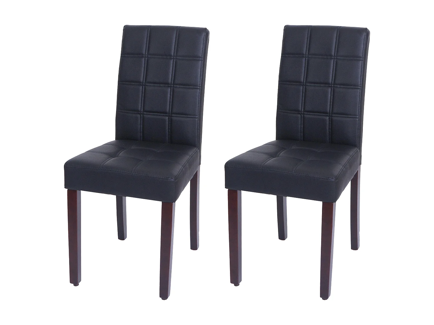 Eetkamerstoel MCW-O65c (set van 2), zwart