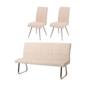 Eetkamer set MCW-G55 (3-delig),  crème
