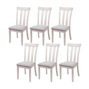 Eetkamerstoel MCW-G46 (set van 6), licht frame, grijs Eetkamerstoel MCW-G46 (set van 6), licht frame, grijs