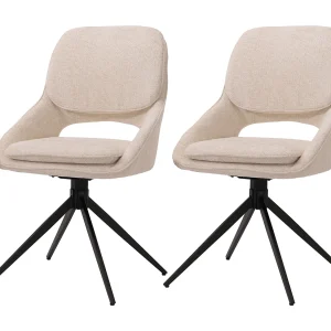 Eetkamerstoel MCW-N73 (set van 2), crème-beige Eetkamerstoel MCW-N73 (set van 2), crème-beige