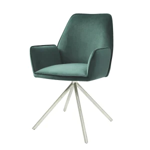 Eetkamerstoel MCW-G67, groen, roestvrij staal Eetkamerstoel MCW-G67, groen, roestvrij staal