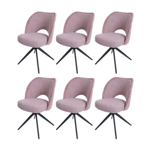 Eetkamerstoel MCW-N72 (set van 6), roze Eetkamerstoel MCW-N72 (set van 6), roze