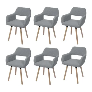 Eetkamerstoel MCW-A50 II (set van 6), grijs Eetkamerstoel MCW-A50 II (set van 6), grijs