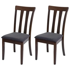 Eetkamerstoel MCW-G46 (set van 2), donker frame, donkergrijs Eetkamerstoel MCW-G46 (set van 2), donker frame, donkergrijs