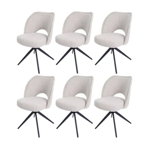 Eetkamerstoel MCW-N72 (set van 6), crème Eetkamerstoel MCW-N72 (set van 6), crème