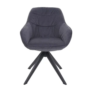 Eetkamerstoel MCW-K28, stof/textiel grijs Eetkamerstoel MCW-K28, stof/textiel grijs