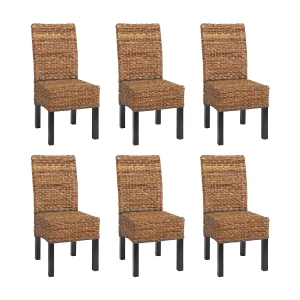 Eetkamerstoel Loiret (set van 6), donker, zonder kussen Eetkamerstoel Loiret (set van 6), donker, zonder kussen