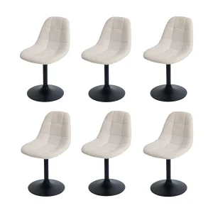 Eetkamerstoel MCW-A60 (set van 6), beige Eetkamerstoel MCW-A60 (set van 6), beige