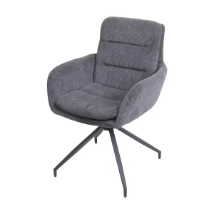 Eetkamerstoel MCW-K32, Cord grijs Eetkamerstoel MCW-K32, Cord grijs